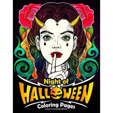Adults Coloring Book: Night of Halloween Coloring Pages