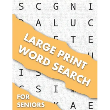 Large Print Word Search For Seniors: Word Search Puzzle Book Sets For Adults, 100 Word Search Puzzles, Large Print Puzzle Book For Adults And Seniors