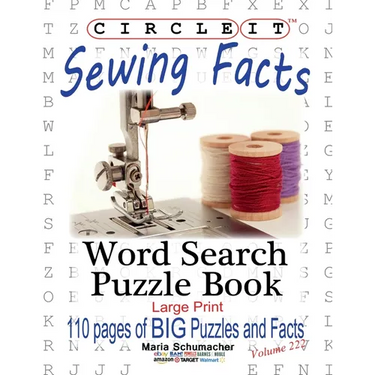 Circle It, Sewing Facts, Word Search, Puzzle Book