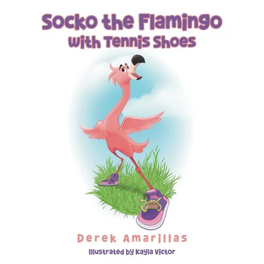 Socko the Flamingo with Tennis Shoes