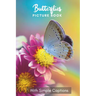Picture Book of Butterflies: Gift for dementia patients and seniors living with Alzheimer's disease. Large print for adults with simple captions.
