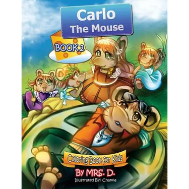 Carlo the Mouse: Coloring & Activity Kids Book 2