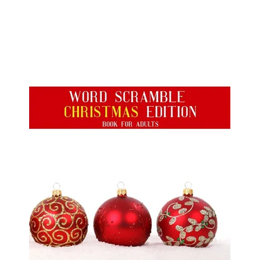 Word Scramble Christmas Edition Book For Adults: Large Print Nativity Puzzle With Solutions