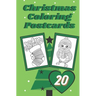 Christmas Coloring Postcard: Gift Present Book for Adults and Kids Handmade Tear-Out Coloring Cards Create Your Own Blessings Card Ornaments