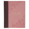 KJV Note-Taking Bible (Faux Leather Hardcover, Brown/Pink)