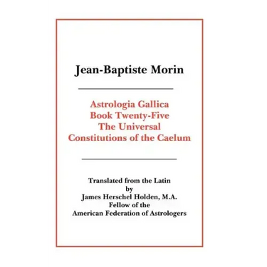 Astrologia Gallica Book 25