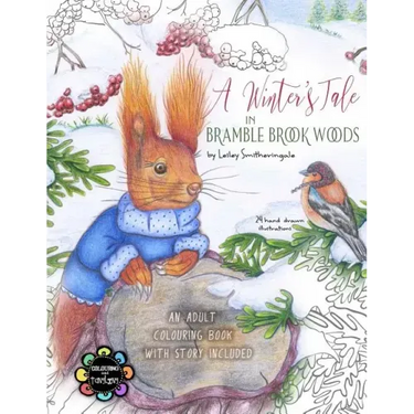 A Winter's Tale in Bramble Brook Woods: Adult Colouring Book