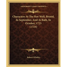 Characters At The Hot-Well, Bristol, In September, And At Bath, In October, 1723 (1724)