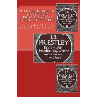 9-1 GCSE REVISION NOTES for PRIESTLEY'S AN INSPECTOR CALLS: Study guide (All acts, page-by-page analysis)