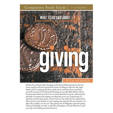 What Jesus Said About... Giving Study Guide