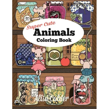 Super Cute Animals Coloring Book