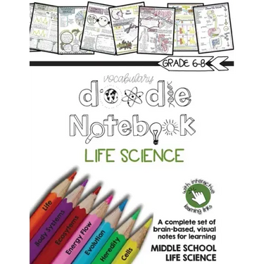 Life Science Doodle Notebook
