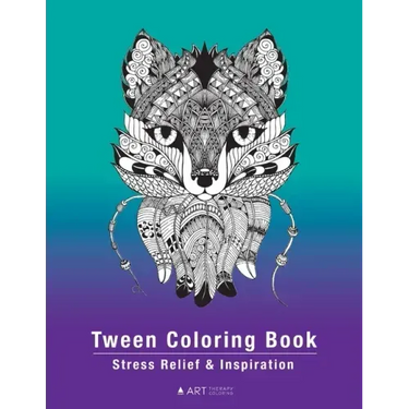 Tween Coloring Book: Stress Relief & Inspiration: Detailed Zendoodle Pages For Boys, Girls, Preteens, Ages 8-12, Intricate Complex Zentangl