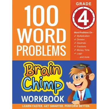100 Word Problems: Grade 4 Math Workbook
