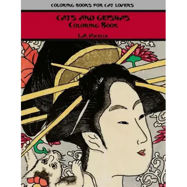 Cats and Geishas Coloring Book