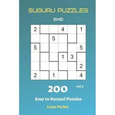 Suguru Puzzles - 200 Easy to Normal Puzzles 6x6 vol.7