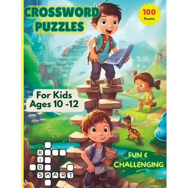 Crossword Puzzles For Kids Ages 10 -12: 100 Fun and Challenging Puzzles For Curious Young Minds.