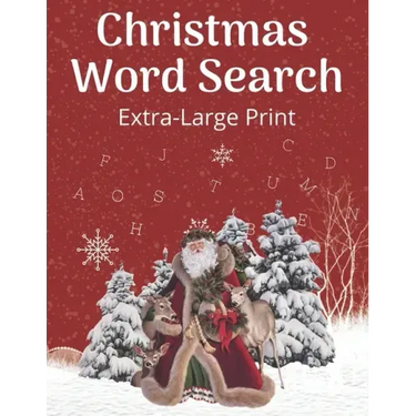 Christmas Word Search Extra-Large Print: Word Find Puzzle Book For Adults And Kids - Exercise Games Word Search Puzzles Activity Book with solutions -