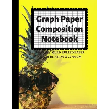 Graph Paper Composition Notebook: Grid Paper Notebook, Quad Ruled, 100 Sheets (Large, 8.5 x 11)