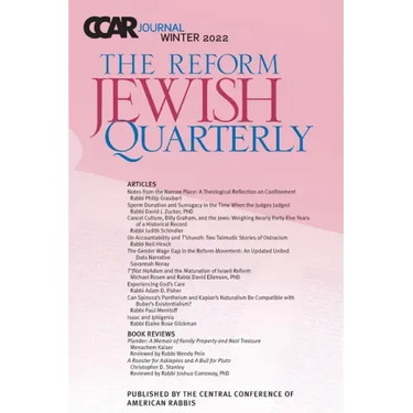 CCAR Journal: The Reform Jewish Quarterly, Winter 2022