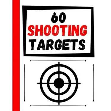 60 Shooting Targets: Large Paper Perfect for Rifles / Firearms / BB / AirSoft / Pistols / Archery & Pellet Guns