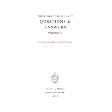 Answers IV: Earth's cry meets Heaven's Smile