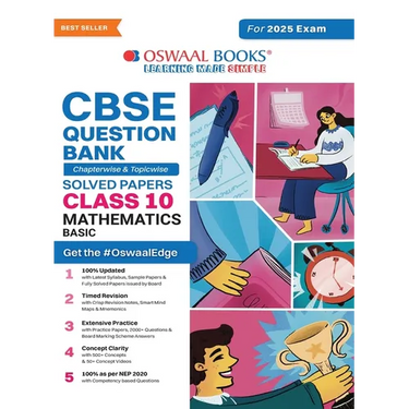 Oswaal CBSE Question Bank Class 10 Mathematics (Basic), Chapterwise and Topicwise Solved Papers For Board Exams 2025