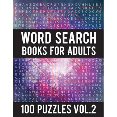 Word Search Books For Adults: 100 Word Search Puzzles - (Word Search Large Print) - Activity Books For Adults Vol.2: Word Search Books For Adults