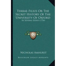 Terrae-Filius Or The Secret History Of The University Of Oxford: In Several Essays (1754)