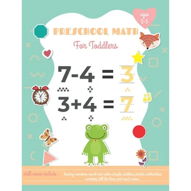 Preschool Math For Toddlers Ages 2-5: Preschool Learning Book with Number Tracing and Matching Activities