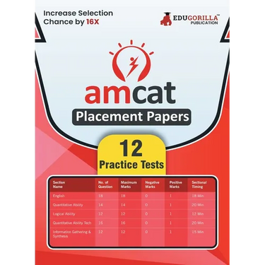 AMCAT Placement Papers Prep Book 2023 Aspiring Minds Computer Adaptive Test 12 Practice Tests with Free Access To Online Tests