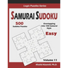 Samurai Sudoku: 500 Easy Sudoku Puzzles Overlapping into 100 Samurai Style