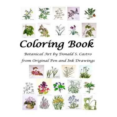Botanical Art Coloring Book: Fine Art from Original Pen & Ink Drawings