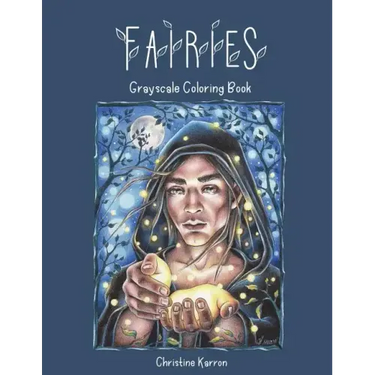 Fairies Grayscale Coloring Book