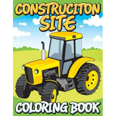 Construction Site Coloring Book