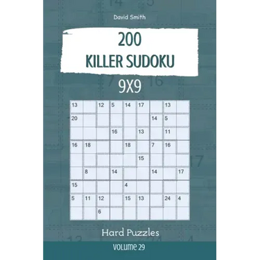 Killer Sudoku - 200 Hard Puzzles 9x9 vol.29