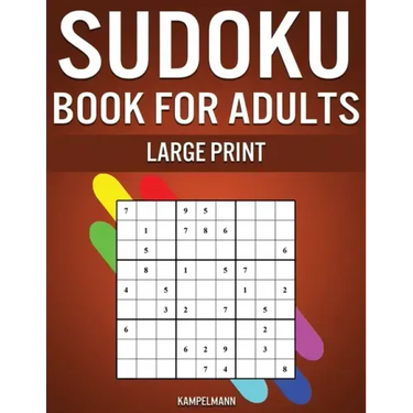 Sudoku Book for Adults Large Print: 250 Easy, Medium, Hard and Very Hard Sudokus for Adults with Solutions - Large Print