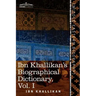 Ibn Khallikan's Biographical Dictionary, Volume I