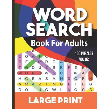 Word search book for adults: Word Search for Adults and Seniors with Big Challenging Puzzles for Relaxing and Fun, 100 Word Search Large Print for