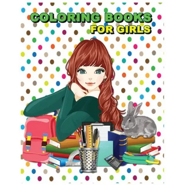Coloring Books For Girls: Stress Relief Coloring Book: Flower Designs