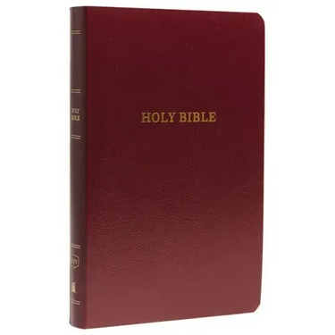 KJV, Gift and Award Bible, Imitation Leather, Burgundy, Red Letter Edition