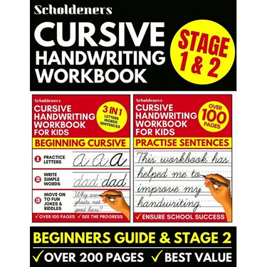Cursive Handwriting Workbook: Cursive Writing Practice Book For Kids (Cursive For Beginners & Cursive Sentence Handwriting Workbook)