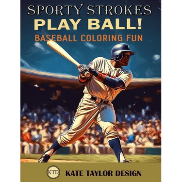 Play Ball! Baseball Coloring Fun: Immersive Coloring Experience for Baseball Fans