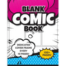 Blank Comic Book (Magenta & Blue): 8.5"x11" 100+ Pages of Blank Panels to Create Your Own Comic! Different Frames on Every Spread; Space for Covers Ev