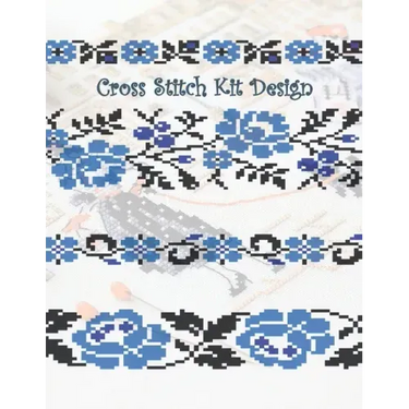 Cross Stitch Kit Design: Graph Paper for Creating Cross Stitch and Embroidery Patterns, Book Size 8.5" x 11" 150 graph paper pages