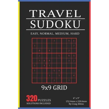 Travel Sudoku: 320 Puzzles In Easy, Normal, Medium And Hard. 9x9 Grid, Solutions Included