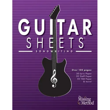 Guitar Sheets Songwriting Journal: Over 100 Pages of Blank Lyric Paper, Staff Paper, TAB Paper, & more