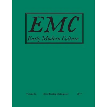 Early Modern Culture: Vol. 12