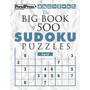 The Big Book of 500 Sudoku Puzzles Hard (with answers)