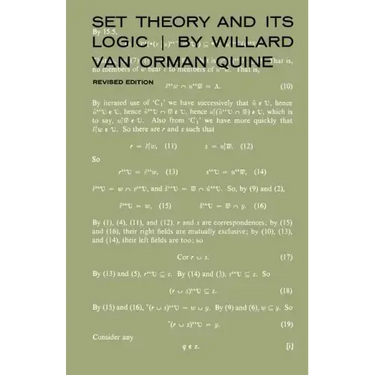 Set Theory and Its Logic: Revised Edition